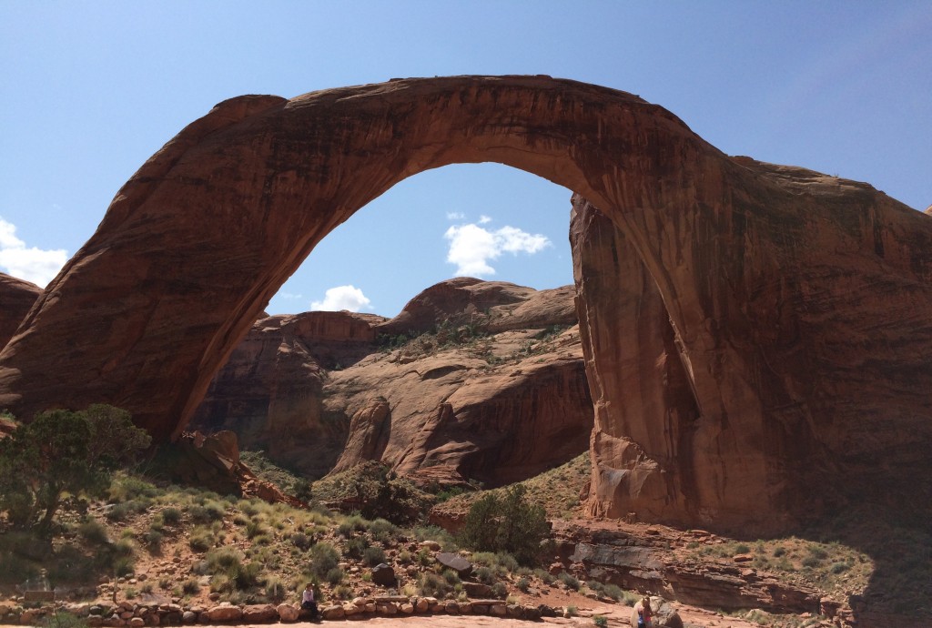 Rainbow Bridge National Monument - We rest near the base before heading back to the boat.